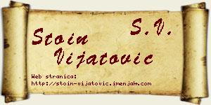 Stoin Vijatović vizit kartica